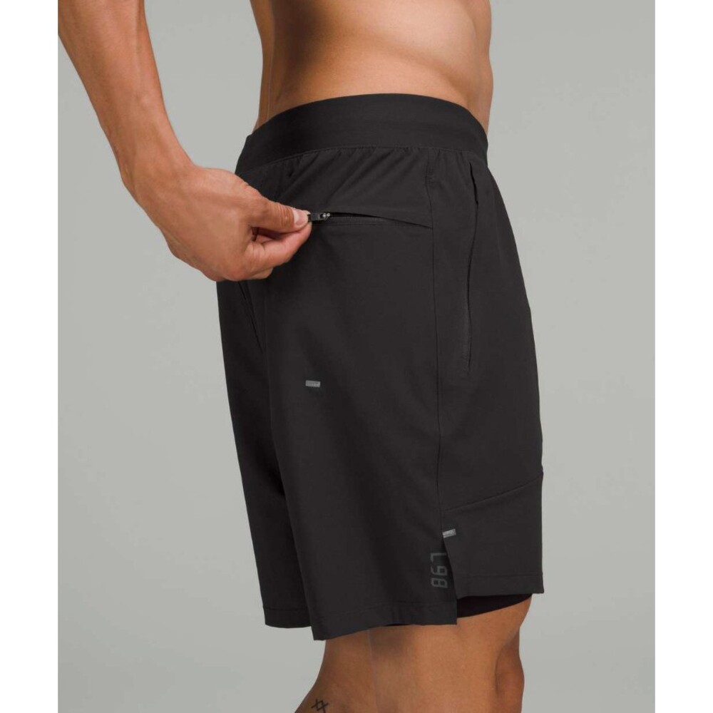 Lululemon Licence to Train Lined Short 7" in Black Men's XL - Picture 2 of 7